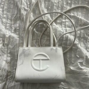 White Mini Telfar Bag